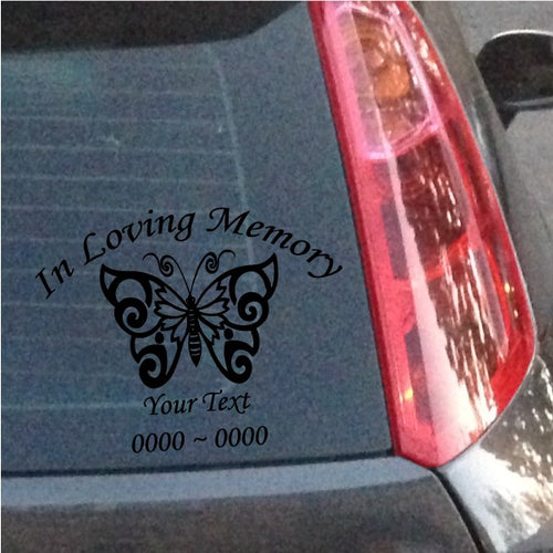 Butterfly In Loving Memory® Decals