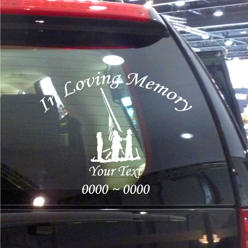 Fireman Memorial Custom In Loving Memory® Decal